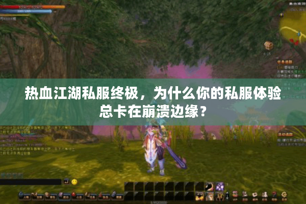 热血江湖私服终极，为什么你的私服体验总卡在崩溃边缘？