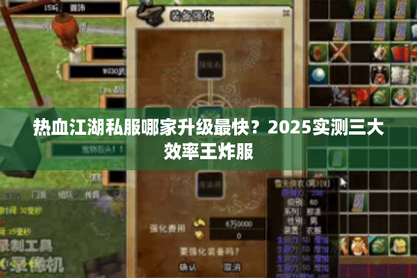 热血江湖私服哪家升级最快？2025实测三大效率王炸服